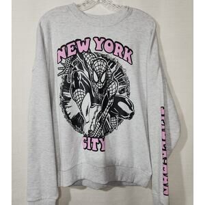 New york Spider-Man sweatshirt women's medium NWT